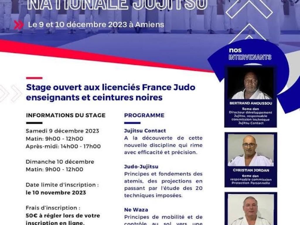 Image de l'actu 'MASTERCLASS NATIONALE JUJITSU DANS LES HAUTS DE FRANCE'
