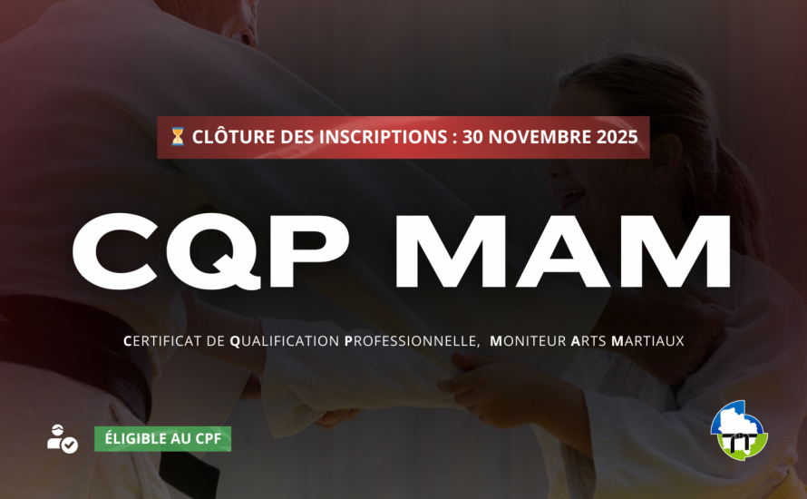 Clôture des inscriptions au CQP MAM : 30 novembre 2025