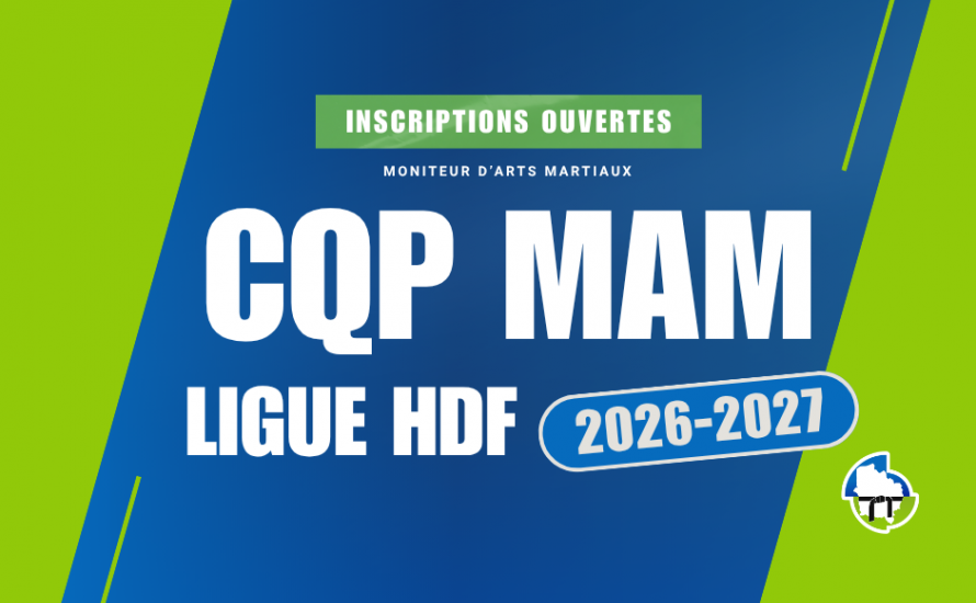 CQP MAM Judo 2026-2027 : les inscriptions sont ouvertes !